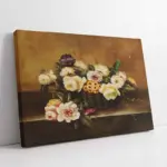 Sepet İçinde Çiçekler | Kanvas Tablo | Cam Tablo | Mdf Tablo | B03179