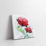 Kırmızı Çiçek | Kanvas Tablo | Cam Tablo | Mdf Tablo | B03181