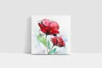 Kırmızı Çiçek | Kanvas Tablo | Cam Tablo | Mdf Tablo | B03181 - Görsel 2