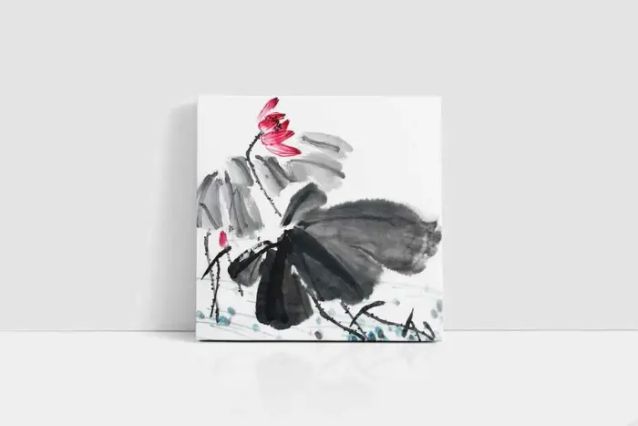 Kırmızı Çiçek | Kanvas Tablo | Cam Tablo | Mdf Tablo | B03182 - Görsel 2