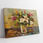 Vazoda Çiçekler | Kanvas Tablo | Cam Tablo | Mdf Tablo | B03190