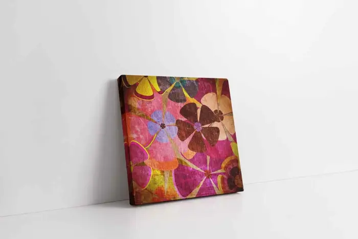 Soyut Çiçek | Kanvas Tablo | Cam Tablo | Mdf Tablo | B03191 - Görsel 1