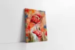 Kırmızı Çiçek | Kanvas Tablo | Cam Tablo | Mdf Tablo | B03196