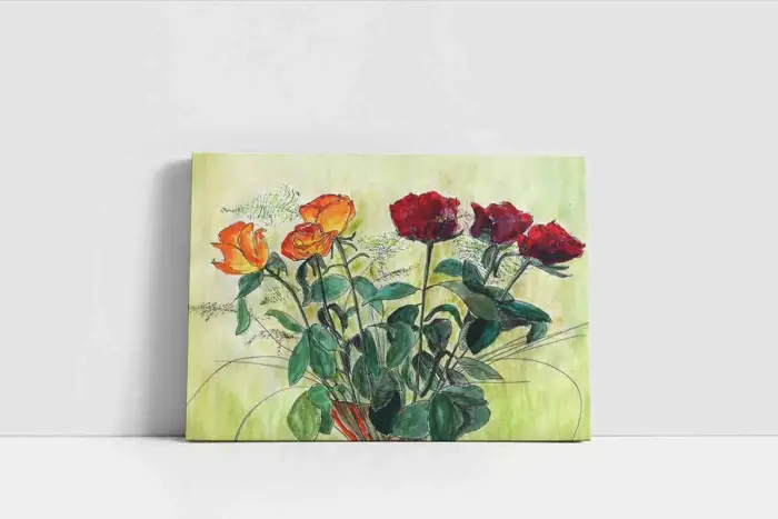 Çiçek | Kanvas Tablo | Cam Tablo | Mdf Tablo | B03198 - Görsel 2