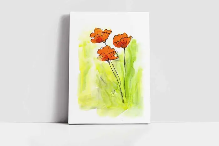 Çiçek | Kanvas Tablo | Cam Tablo | Mdf Tablo | B03200 - Görsel 2