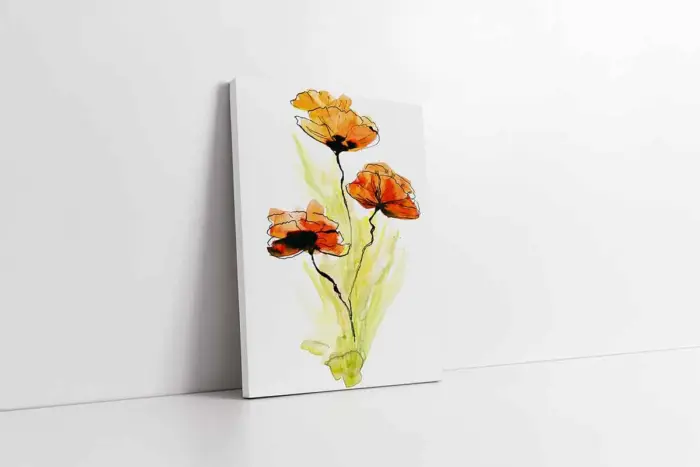 Çiçek | Kanvas Tablo | Cam Tablo | Mdf Tablo | B03202 - Görsel 1