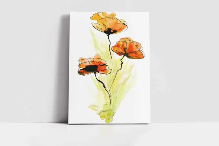 Çiçek | Kanvas Tablo | Cam Tablo | Mdf Tablo | B03202 - Görsel 2