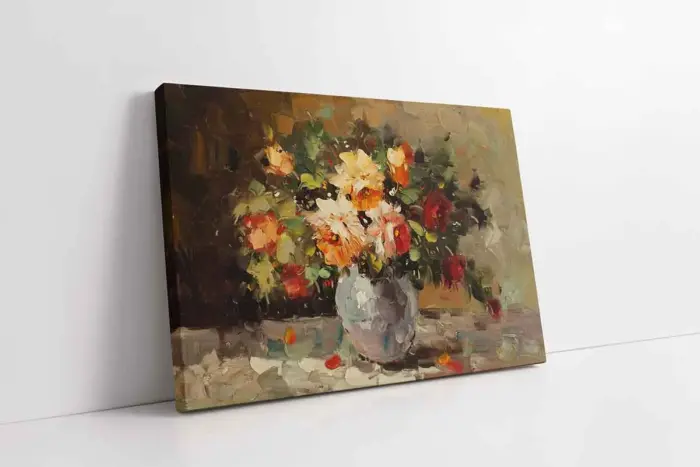 Vazoda Güller | Kanvas Tablo | Cam Tablo | Mdf Tablo | B03224 - Görsel 1