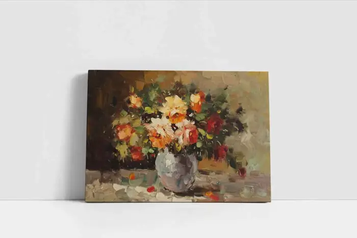 Vazoda Güller | Kanvas Tablo | Cam Tablo | Mdf Tablo | B03224 - Görsel 2