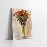 Vazoda Çiçekler | Kanvas Tablo | Cam Tablo | Mdf Tablo | B03256