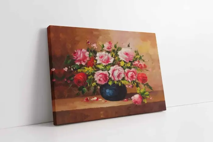 Vazoda Güller | Kanvas Tablo | Cam Tablo | Mdf Tablo | B03275 - Görsel 1