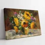 Vazoda Çiçekler | Kanvas Tablo | Cam Tablo | Mdf Tablo | B03285