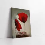 Kırmızı Çiçek | Kanvas Tablo | Cam Tablo | Mdf Tablo | B03328