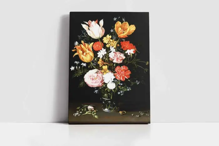 Vazoda Çiçekler | Kanvas Tablo | Cam Tablo | Mdf Tablo | B03358 - Görsel 2