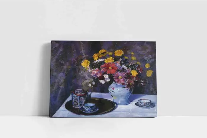 Vazoda Çiçekler | Kanvas Tablo | Cam Tablo | Mdf Tablo | B03372 - Görsel 2