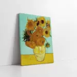 Vazoda Günebakan Çiçekleri | Kanvas Tablo | Cam Tablo | Mdf Tablo | B03374