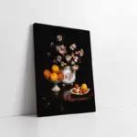 Vazoda Çiçekler Ve Meyve Tabakları | Kanvas Tablo | Cam Tablo | Mdf Tablo | B03375