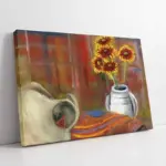 Vazoda Çiçekler | Kanvas Tablo | Cam Tablo | Mdf Tablo | B03383