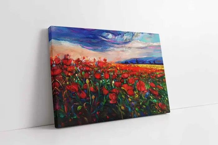 Gelincikler | Kanvas Tablo | Cam Tablo | Mdf Tablo | B03401 - Görsel 1