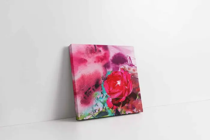 Gül | Kanvas Tablo | Cam Tablo | Mdf Tablo | B03408 - Görsel 1