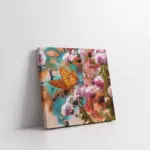 Çiçek Ve Kelebek | Kanvas Tablo | Cam Tablo | Mdf Tablo | B03414