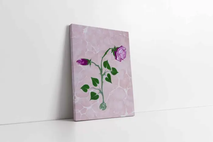 Gül | Kanvas Tablo | Cam Tablo | Mdf Tablo | B03419 - Görsel 1