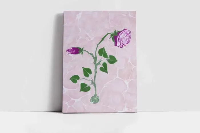 Gül | Kanvas Tablo | Cam Tablo | Mdf Tablo | B03419 - Görsel 2