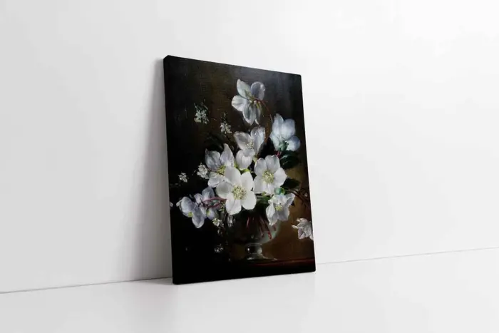 Vazoda Çiçekler | Kanvas Tablo | Cam Tablo | Mdf Tablo | B03439 - Görsel 1