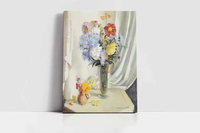 Vazoda Çiçekler | Kanvas Tablo | Cam Tablo | Mdf Tablo | B03441 - Görsel 2
