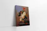 Vazoda Çiçekler | Kanvas Tablo | Cam Tablo | Mdf Tablo | B03443