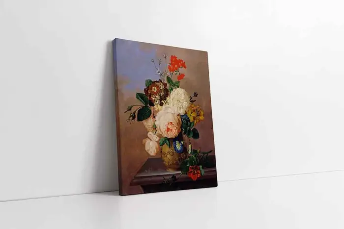 Vazoda Çiçekler | Kanvas Tablo | Cam Tablo | Mdf Tablo | B03443 - Görsel 1