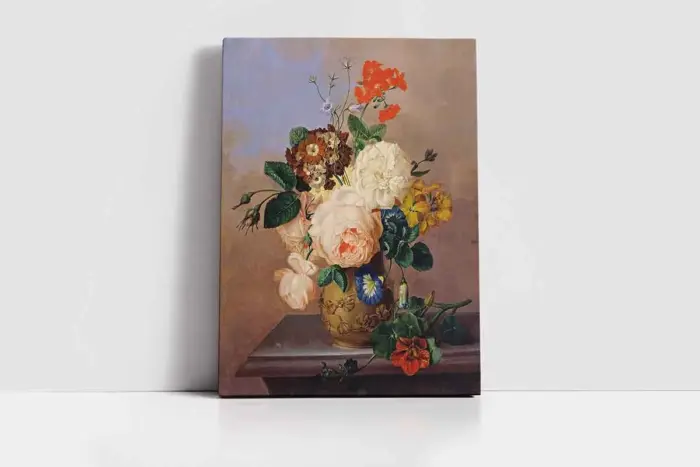 Vazoda Çiçekler | Kanvas Tablo | Cam Tablo | Mdf Tablo | B03443 - Görsel 2