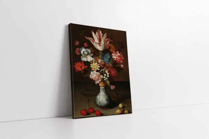 Vazoda Çiçekler | Kanvas Tablo | Cam Tablo | Mdf Tablo | B03458 - Görsel 1