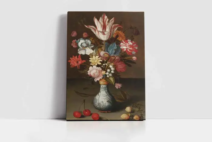 Vazoda Çiçekler | Kanvas Tablo | Cam Tablo | Mdf Tablo | B03458 - Görsel 2