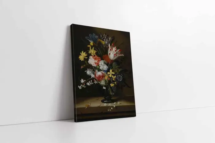 Vazoda Çiçekler | Kanvas Tablo | Cam Tablo | Mdf Tablo | B03459 - Görsel 1
