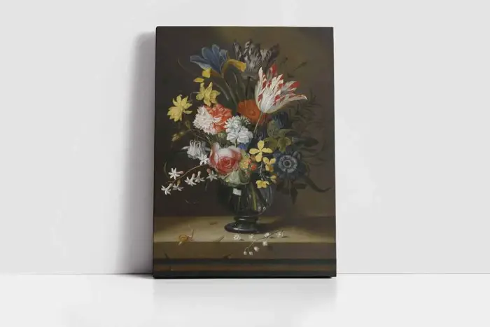 Vazoda Çiçekler | Kanvas Tablo | Cam Tablo | Mdf Tablo | B03459 - Görsel 2