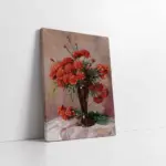 Vazoda Çiçekler | Kanvas Tablo | Cam Tablo | Mdf Tablo | B03463