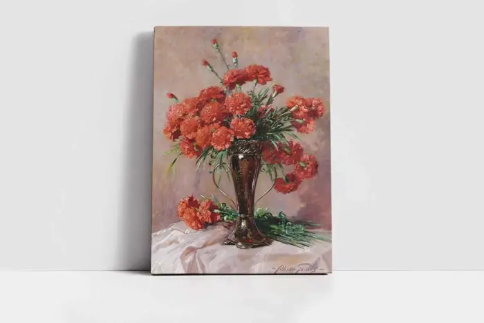 Vazoda Çiçekler | Kanvas Tablo | Cam Tablo | Mdf Tablo | B03463 - Görsel 2