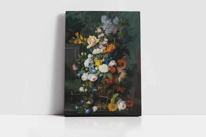 Vazoda Çiçekler | Kanvas Tablo | Cam Tablo | Mdf Tablo | B03467 - Görsel 2
