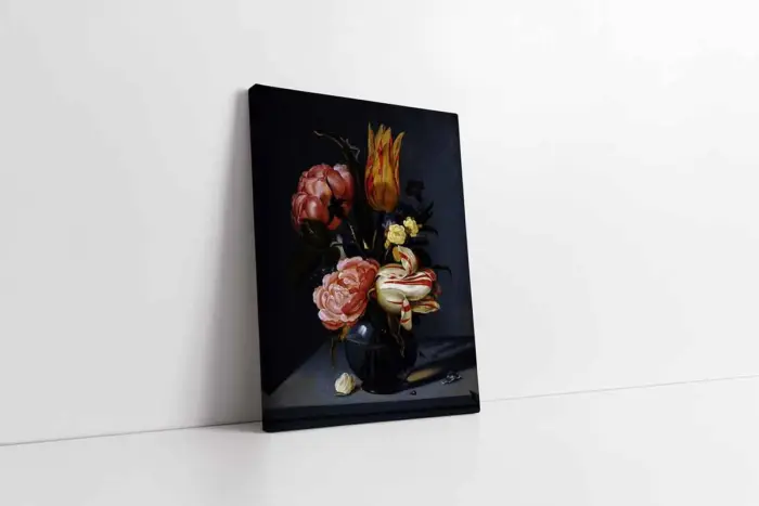Vazoda Çiçekler | Kanvas Tablo | Cam Tablo | Mdf Tablo | B03468 - Görsel 1