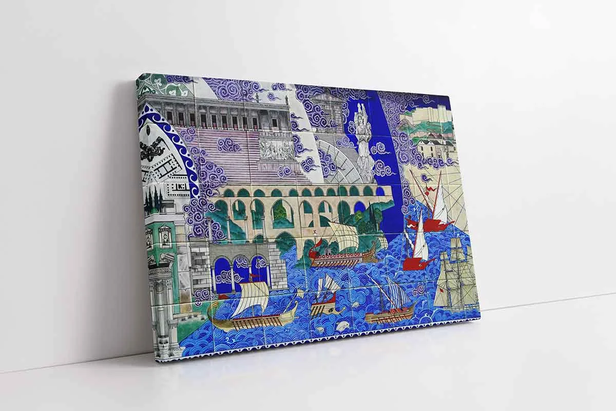 KB04043-10 Çini | Kanvas Tablo | Cam Tablo | Mdf Tablo | B04043 - Görsel 1