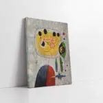 Kadın Kuş Ve Yıldız Joan Miro | Kanvas Tablo | Cam Tablo | Mdf Tablo | B05001