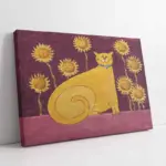 Sarı Kedi | Kanvas Tablo | Cam Tablo | Mdf Tablo | B05002