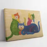 Kediler | Kanvas Tablo | Cam Tablo | Mdf Tablo | B05035