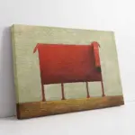 Kırmızı Köpek | Kanvas Tablo | Cam Tablo | Mdf Tablo | B05113