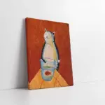 Kedi Ve Balık | Kanvas Tablo | Cam Tablo | Mdf Tablo | B05217