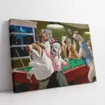 Bilardo Oynayan Köpekler | Kanvas Tablo | Cam Tablo | Mdf Tablo | B05307