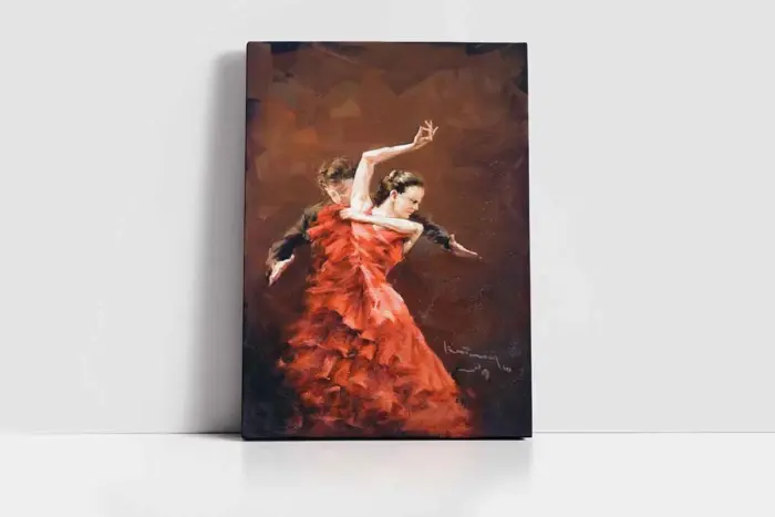 Tango Yapan Çift | Kanvas Tablo | Cam Tablo | Mdf Tablo | B06016 - Görsel 2