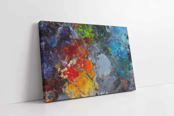 Rengarenk Soyut | Kanvas Tablo | Cam Tablo | Mdf Tablo | B07001 - Görsel 1