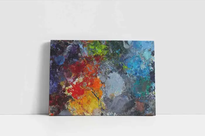 Rengarenk Soyut | Kanvas Tablo | Cam Tablo | Mdf Tablo | B07001 - Görsel 2